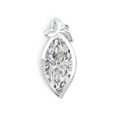 Sterling Silver Semi Mount Pendant Setting Marquise MQ 26X13mm DHJ