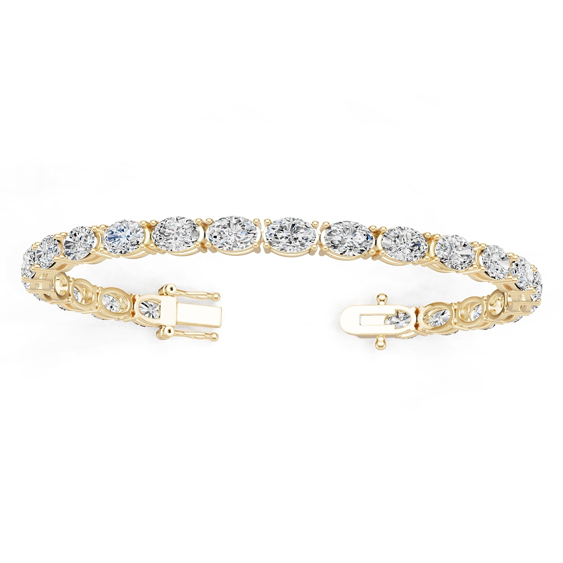 14K Gold Semi Mount Bracelet Setting Round Ro 5x5mm Syz Jewelry