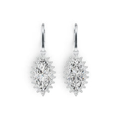 Sterling Silver Semi Mount Earrings Setting Marquise MQ 15X7mm - Syzjewelry