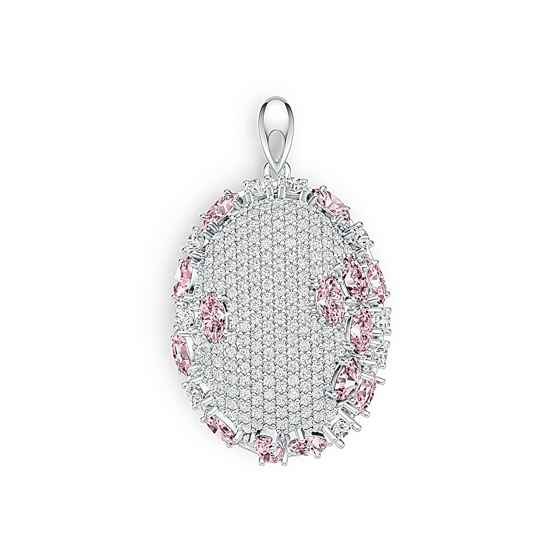 Sterling Silver Semi Mount Pendant Setting Oval OV 5X3mm DHJ