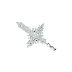 Sterling Silver Semi Mount Pendant Setting Marquise MQ 4X2mm RD 3.5mm DHJ