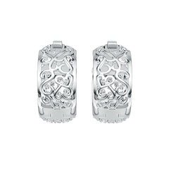 Sterling Silver Semi Mount Earrings Setting Round RD 2x2mm DHJ