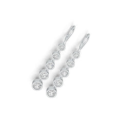 10K Gold Semi Mount Earrings Setting Round RD 5.5mm DHJ