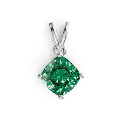 Platinum Semi Mount Pendant Setting Cushion CU 7X7mm DHJ