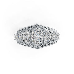 Sterling Silver Semi Mount Ring Setting Oval OV 8X6mm DHJ