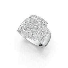 10K Gold Semi Mount Ring Setting Round RD 2x2mm Moissanite Accent DHJ