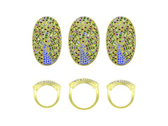 14K Gold Dome Ring DHJ