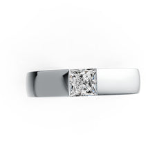 Sterling Silver Semi Mount Ring Setting Princess SQ 5x5mm DHJ