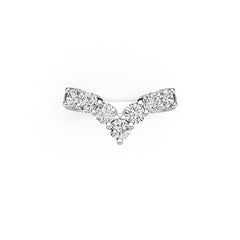 Sterling Silver Semi Mount Ring Setting Round RD 4x4mm 7 Stone Ring DHJ