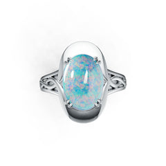 Sterling Silver Semi Mount Ring Setting Oval OV 14X10mm DHJ