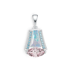 Sterling Silver Semi Mount Pendant Setting Marquise MQ 12X6mm DHJ