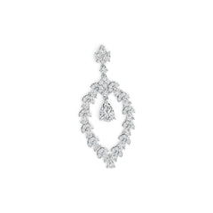 Sterling Silver Semi Mount Pendant Setting Pear PE 10X7mm DHJ