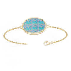 10K Gold Semi Mount Bracelet Setting Round Ro 17x12mm Syz Jewelry