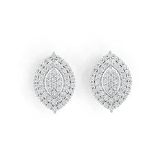 Sterling Silver Semi Mount Earrings Setting Round RD 2x2mm DHJ