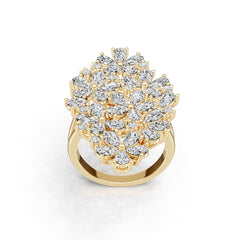 14K Gold Semi Mount Ring Setting Pear Pe 5x3mm Diamond Accent Syz Jewelry