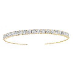 10K Gold Semi Mount Bracelet Setting Cushion Cu 5x5mm Moissanite Accent Syz Jewelry