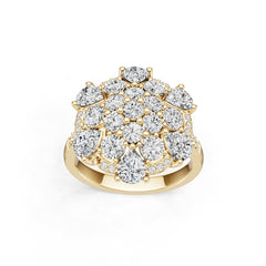 14K Gold Semi Mount Ring Setting Pear Pe 5x4mm Diamond Accent Syz Jewelry