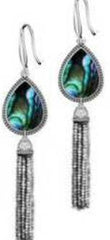 Platinum Semi Mount Earrings Setting Pear PE 23X16mm Cabochon DHJ
