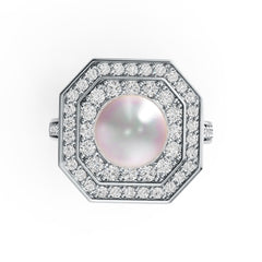 Sterling Silver Semi Mount Ring Setting Round RD 8.5mm DHJ