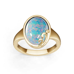 Sterling Silver Semi Mount Ring Setting Round Ro 14x10mm DHJ