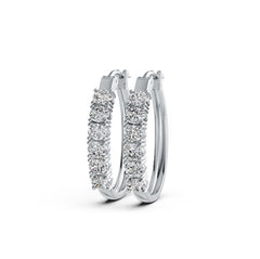 18K Gold Semi Mount Earrings Setting Oval OV 5X4mm DHJ