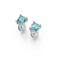 14K Gold Semi Mount Earrings Setting Cushion CU 4x4mm DHJ
