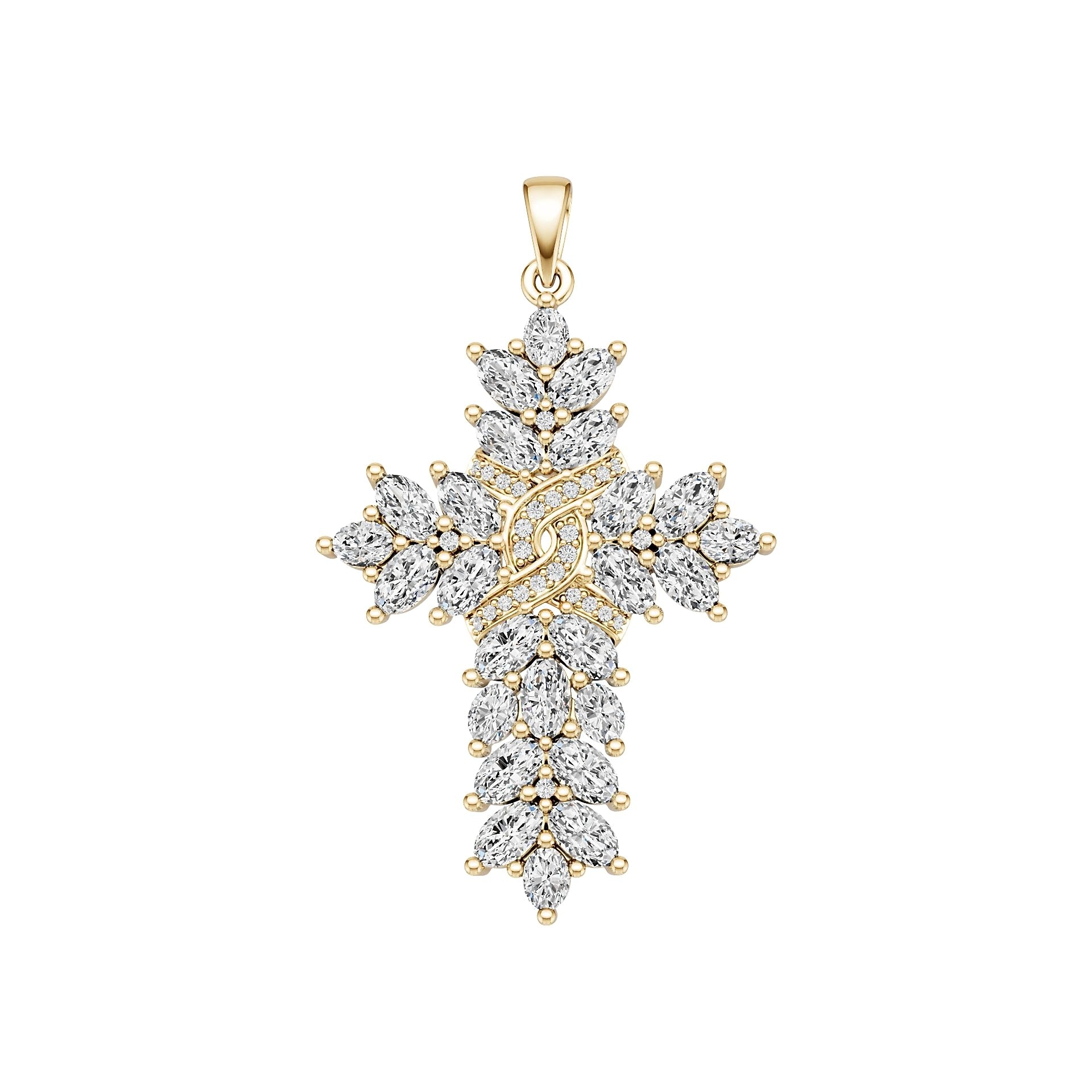 10K Gold Semi Mount Pendant Setting Oval Ov 5x3mm Moissanite Accent Syz Jewelry