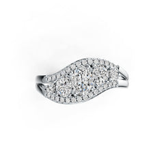 Sterling Silver Semi Mount Ring Setting Oval OV 7X5mm OV 5X4mm DHJ