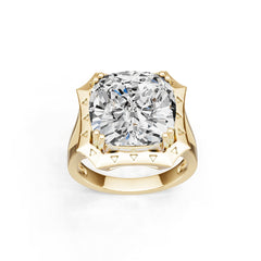 Sterling Silver Semi Mount Ring Setting Cushion CU 13X13mm Syzjewelry