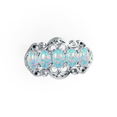 Sterling Silver Semi Mount Ring Setting Oval OV 6X4mm DHJ