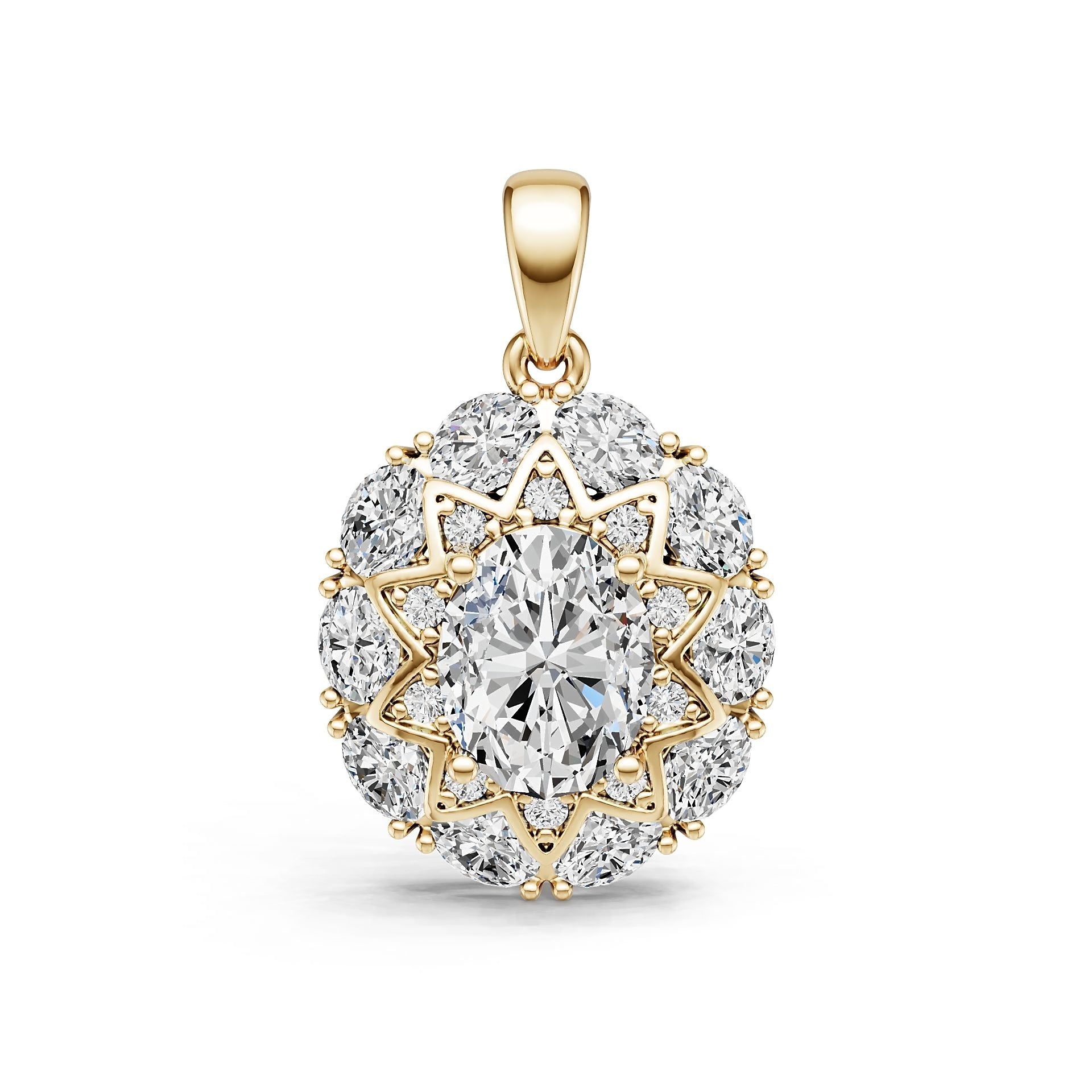 Sterling Silver Semi Mount Pendant Setting Oval OV 9X7mm Syzjewelry