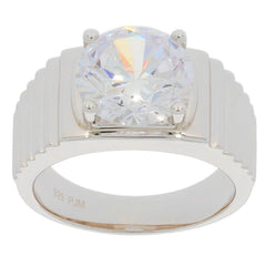 Men's 14K Gold Semi Mount Ring Setting Round RD 10X10mm Solid 925 Silver Syzjewelry