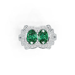 Sterling Silver Semi Mount Ring Setting Oval OV 8X6mm DHJ