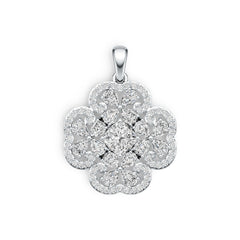 Sterling Silver Semi Mount Pendant Setting Cushion CU 6X6mm DHJ