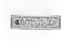 Sterling Silver Semi Mount Ring Setting Emerald OCT 4X4mm White Topaz M0018PJC14 Syzjewelry