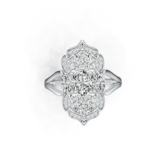 Sterling Silver Semi Mount Ring Setting Oval OV 7X5mm DHJ