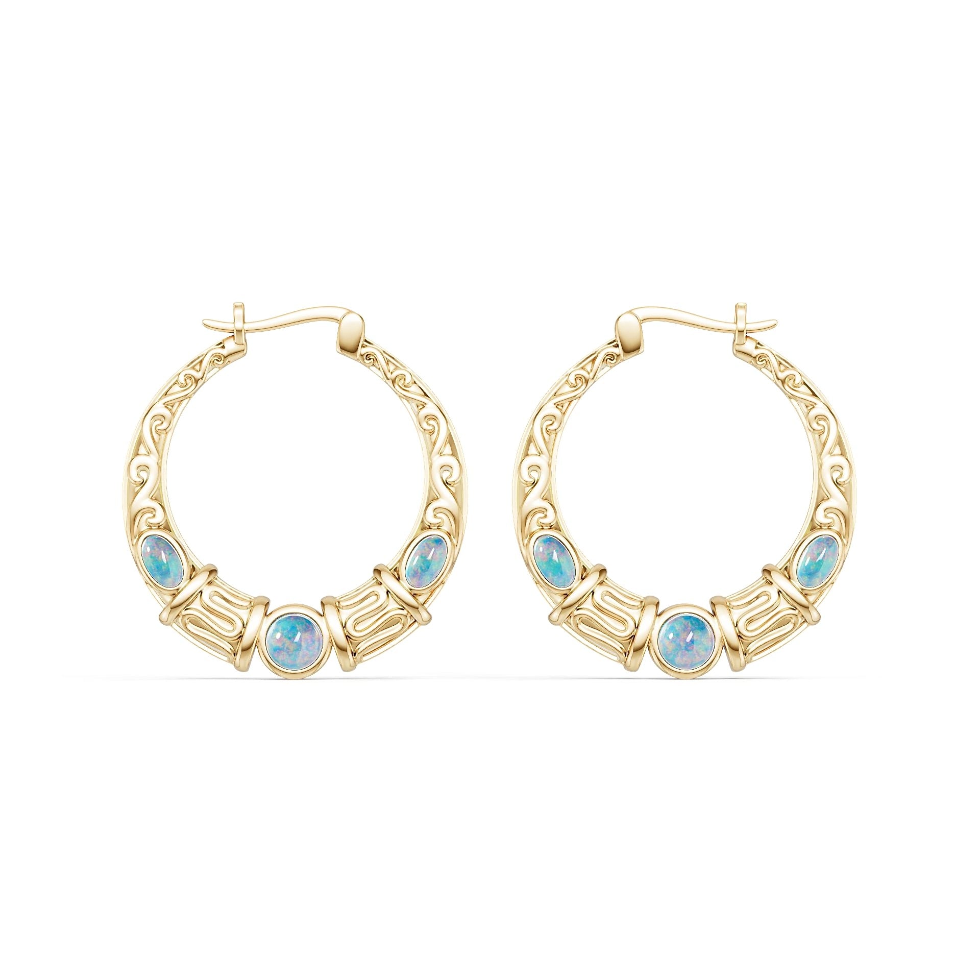 10K Gold Semi Mount Earrings Setting Round Ro 5x5mm Syz Jewelry