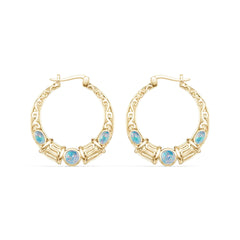 10K Gold Semi Mount Earrings Setting Round Ro 5x5mm Syz Jewelry