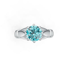 Sterling Silver Semi Mount Ring Setting Round Cut RD 7x7mm Vintage Repro Syzjewelry