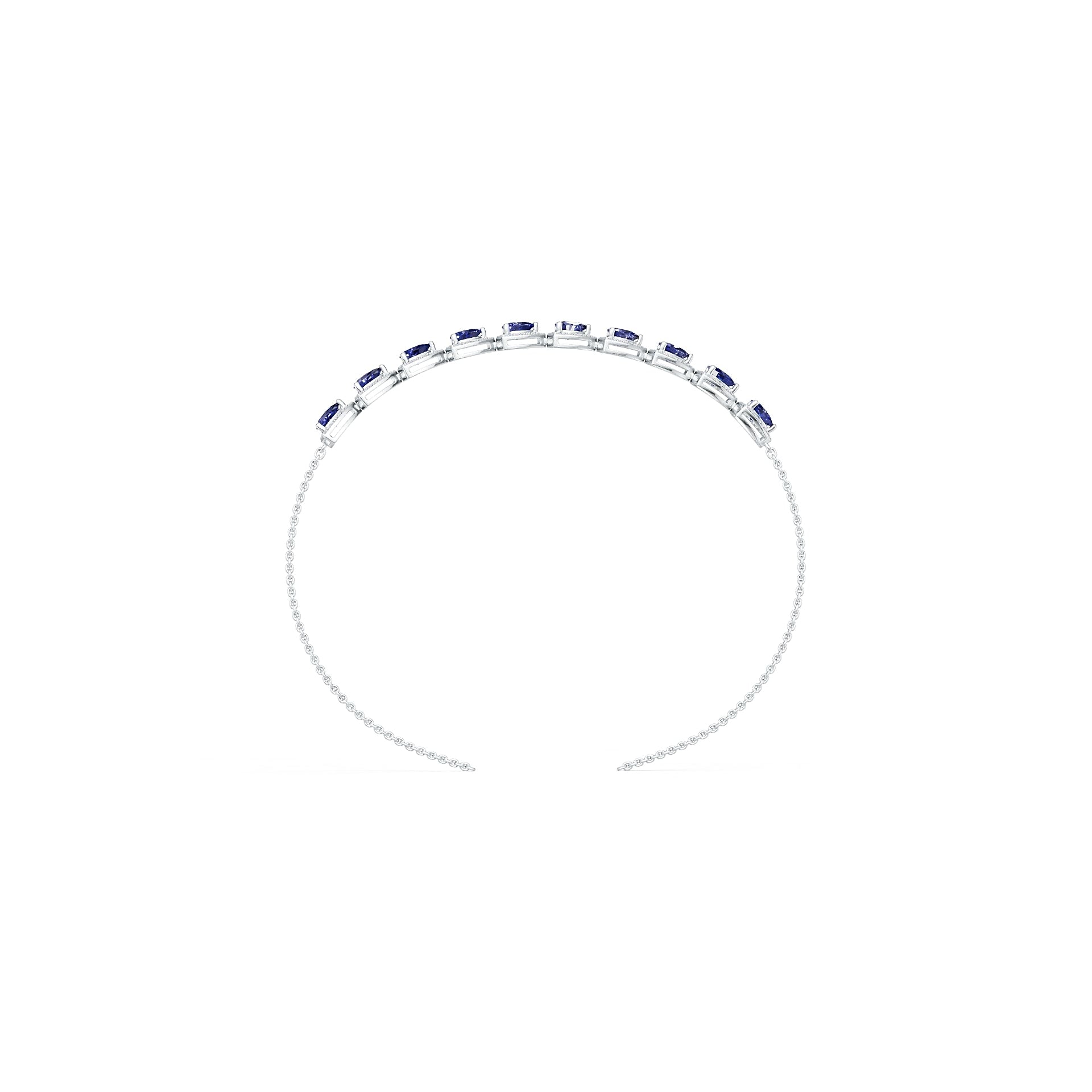 Sterling Silver Semi Mount Bracelet Setting Trillion Tr Syzjewelry