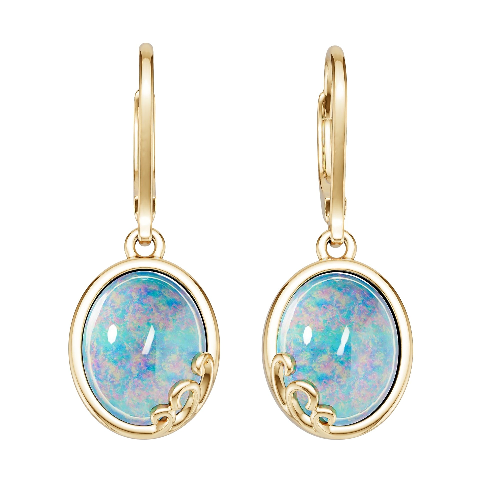 Sterling Silver Semi Mount Earrings Setting Round Ro 10x8mm DHJ