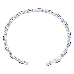 Platinum Semi Mount Bracelet Setting Round Ro 6x4mm Syz Jewelry