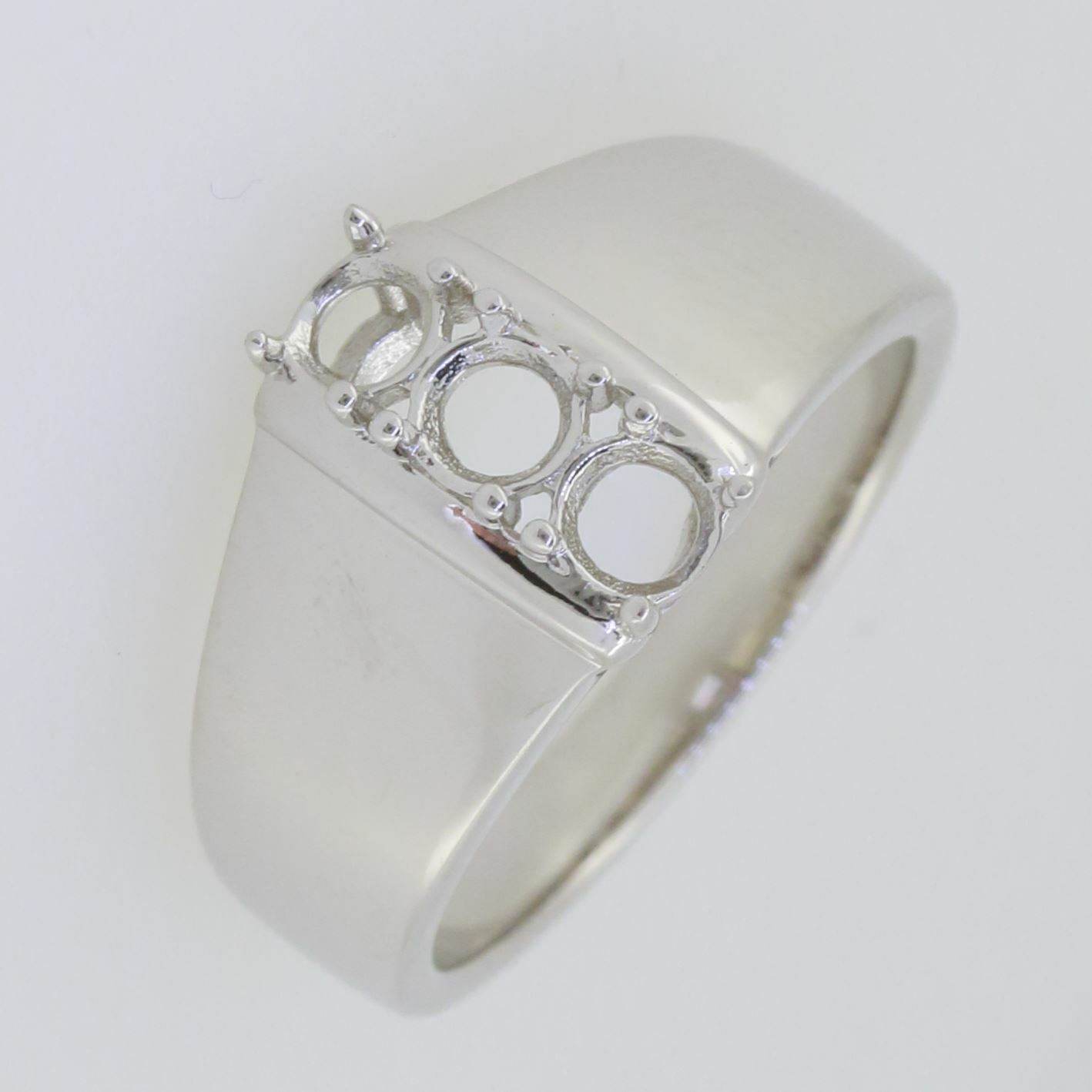 10K Gold Semi Mount Ring Setting Round RD 4x4mm PJC16714R Syzjewelry