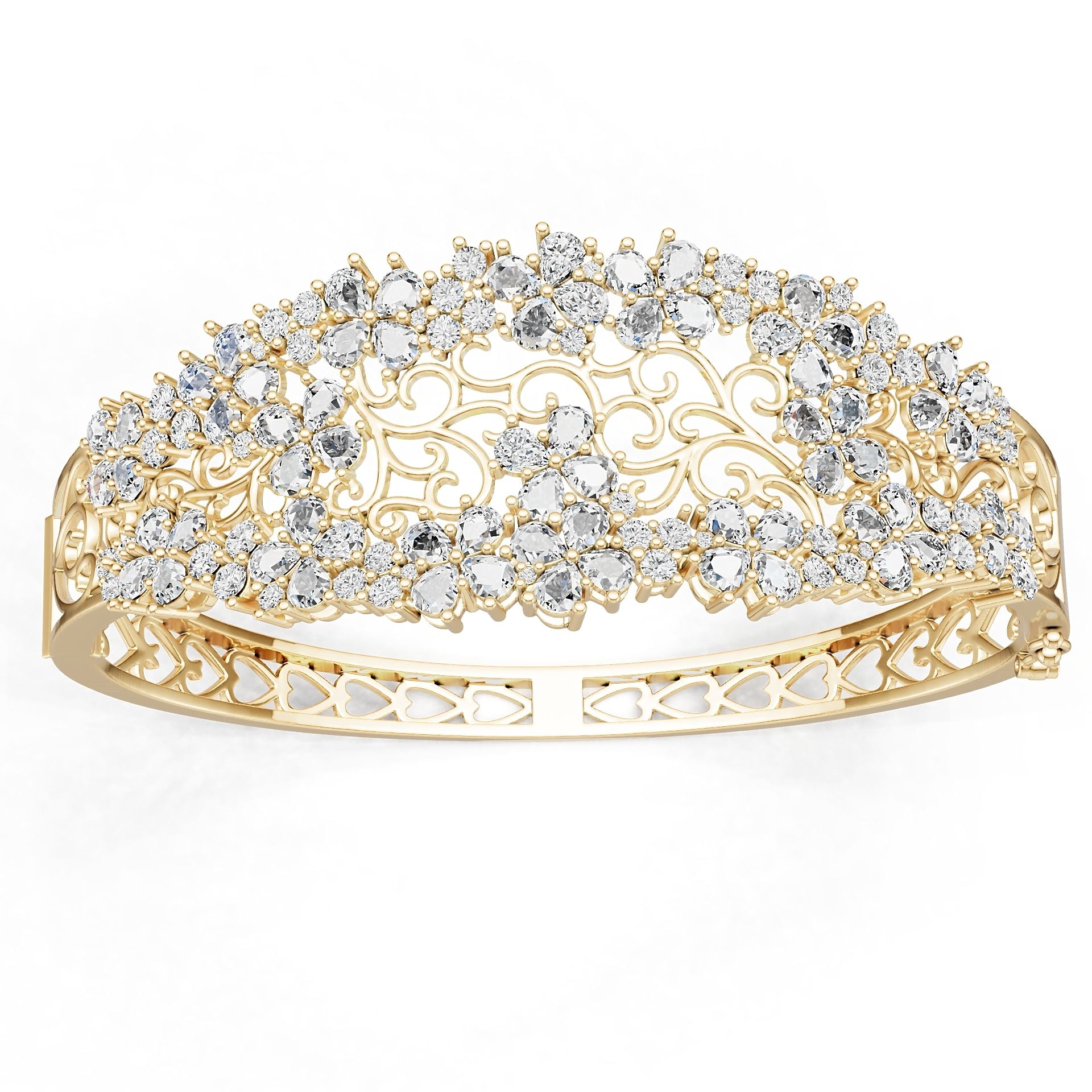 10K Gold Semi Mount Ring Setting Pear Pe 4x3mm Moissanite Accent Syz Jewelry