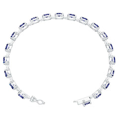 Platinum Semi Mount Bracelet Setting Round Ro 6x4mm Syz Jewelry