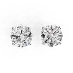 Sterling Silver Semi Mount Earrings Setting Round RD 8x8mm DHJ