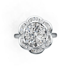 Sterling Silver Semi Mount Ring Setting Oval OV 12X10mm DHJ