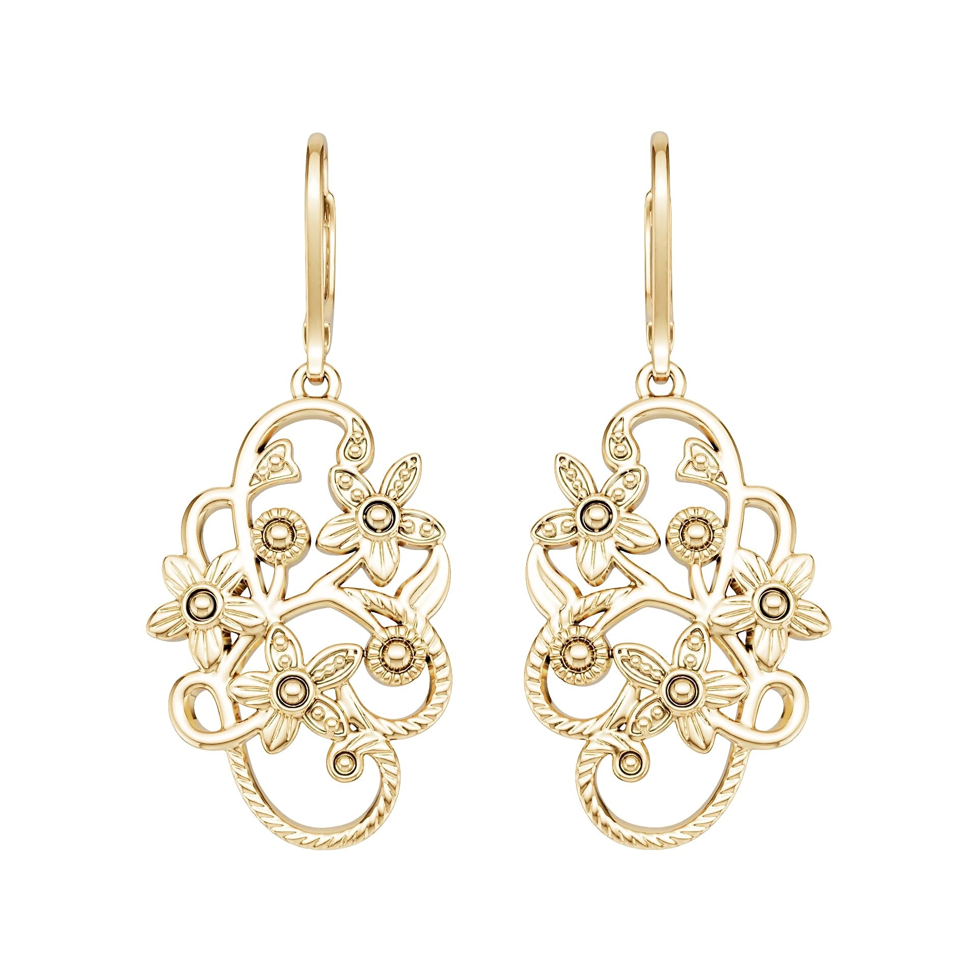18K Gold Semi Mount Earrings Setting Round Ro 6x6mm Syz Jewelry