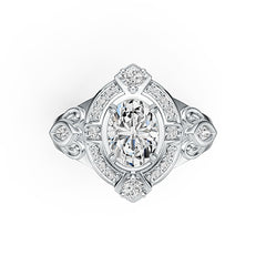 Sterling Silver Semi Mount Ring Setting Oval OV 8x6mm Syzjewelry