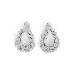 10K Gold Semi Mount Earrings Setting Oval OV 5X4mm OV 5X3mm OV 4X3mm Moissanite Accent DHJ